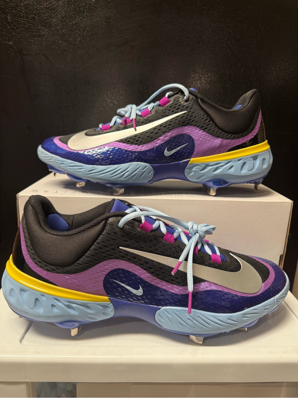 Nike Alpha Huarache Elite 4 Low NRG Baseball Cleats IB5322-500 Men's Size 15